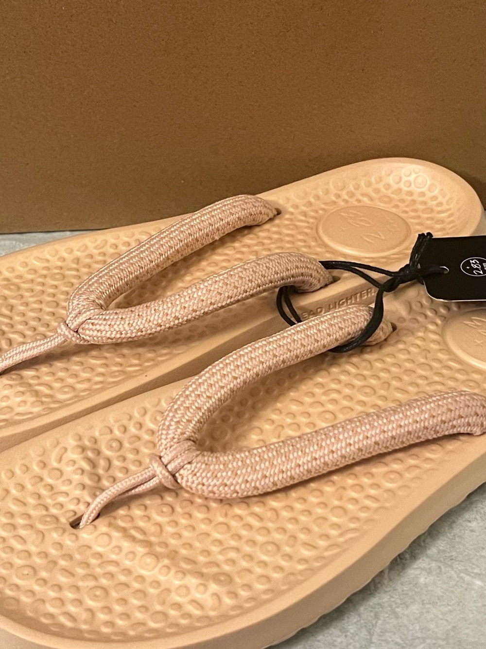 allbirds Beige Foam Thong Sandals